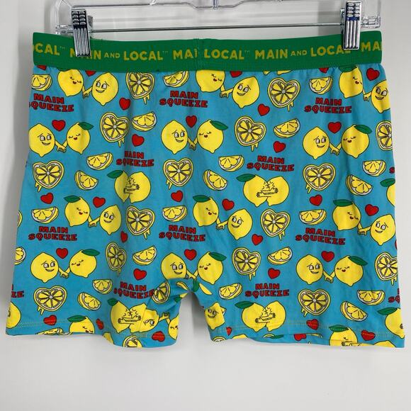 Main & Local Boxers Men’s XL Main Squeeze Lemons Hearts Whimsical Love - Picture 2 of 6